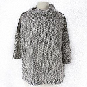 Zenergy 3/4 Sleeve Sweater Pullover Cowl Oversized